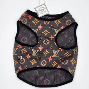 HOME 22 louie vuitton t shirt-grey -colored letters-dog