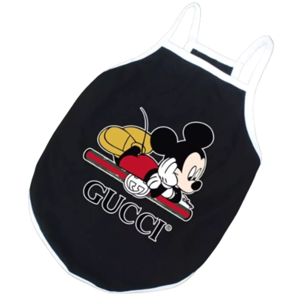BLACK MICKEY MOUSE T SHIRT FOR DOG