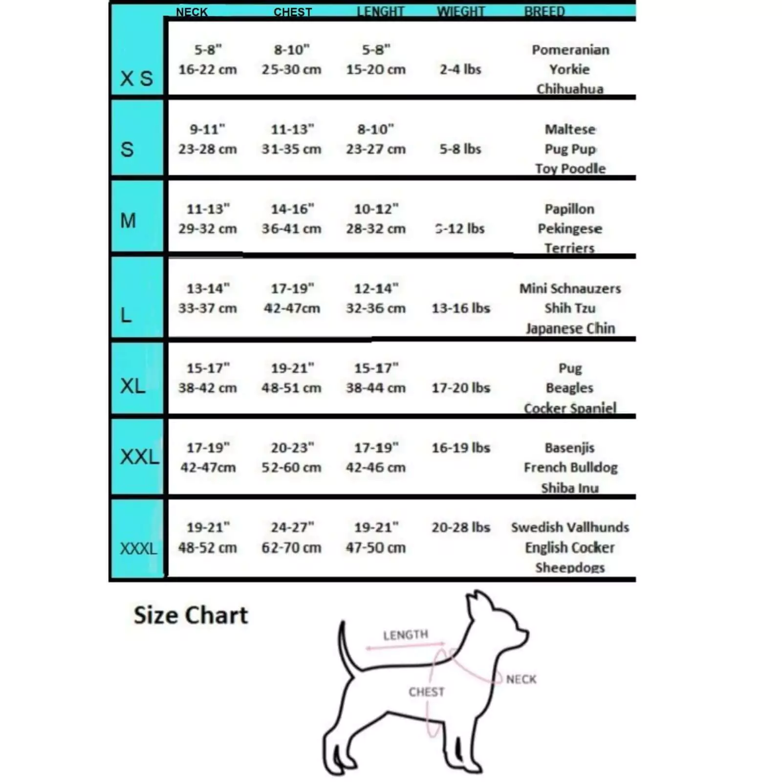 all-breed-size-chart