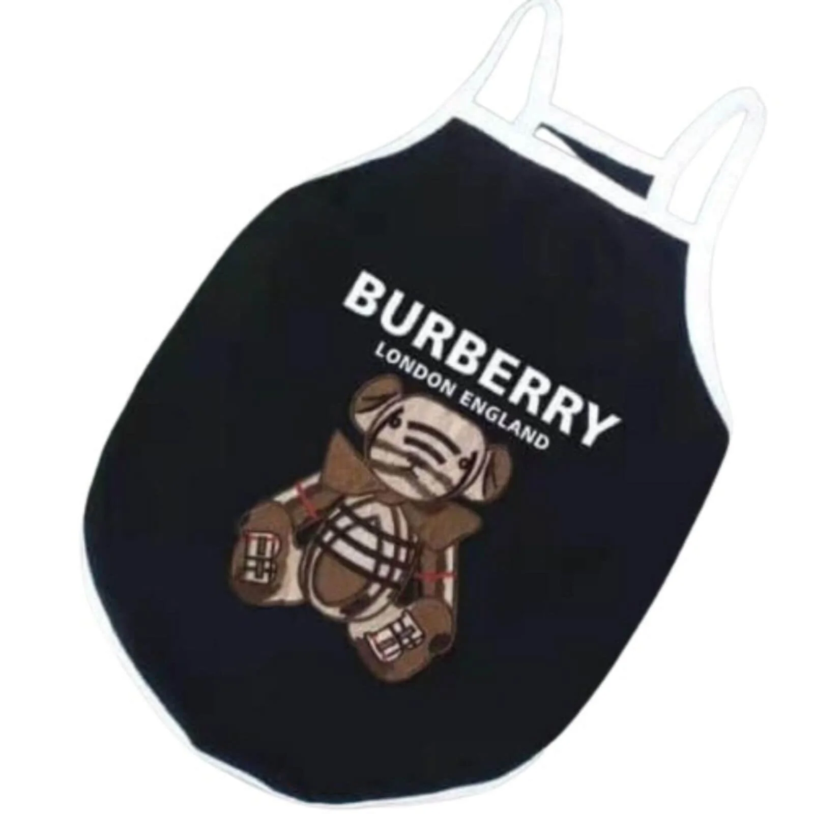 Teddy Bear Chic-Unleash Cuteness with the furberry Sleeveless Tee for Dogs1