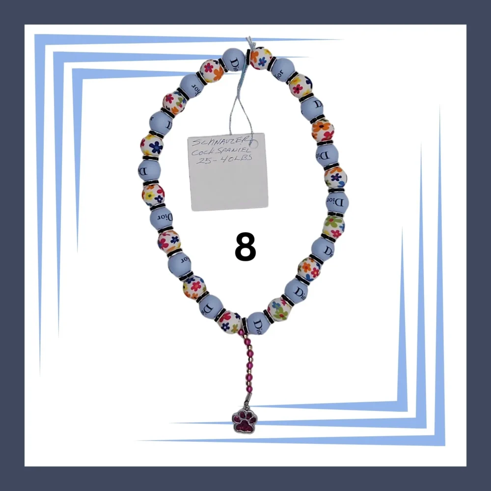Silicone Beaded Dog Necklaces Collar by Louie and Pior 8