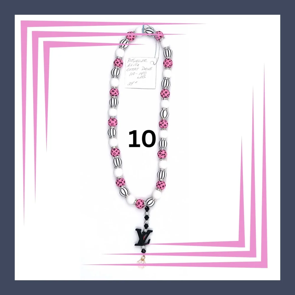 Silicone Beaded Dog Necklaces Collar by Louie and Pior 10