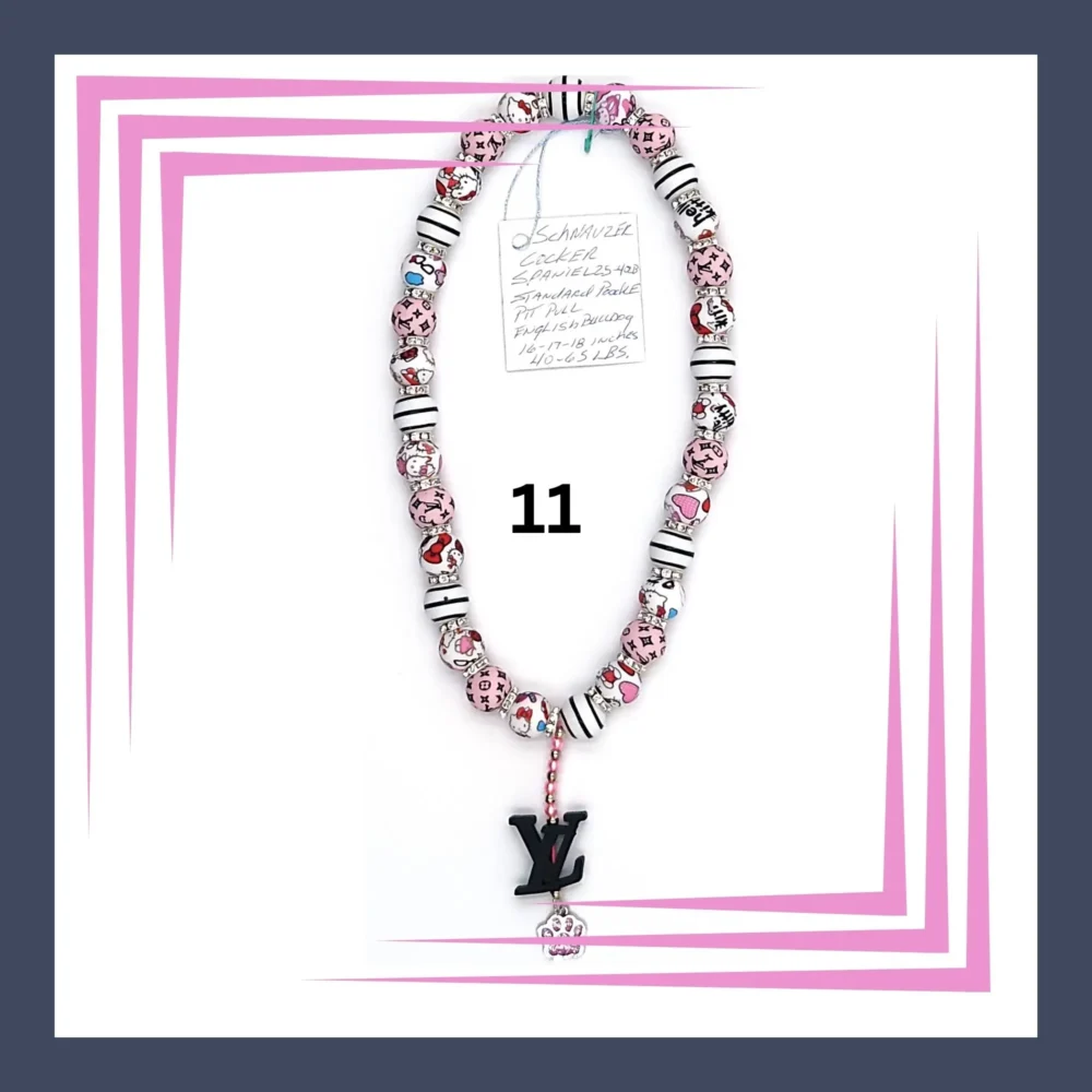 Silicone Beaded Dog Necklaces Collar by Louie and Pior 11