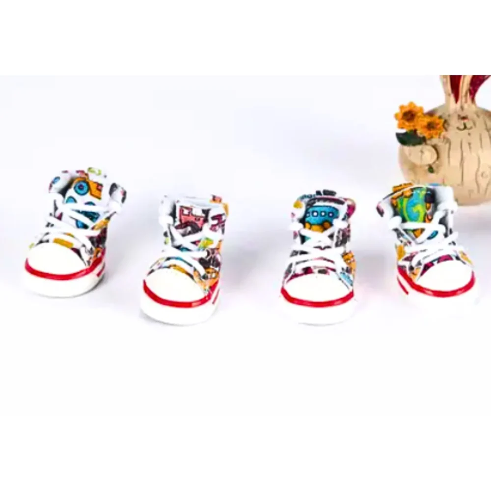 Doggie Diva Alert. Unleash the paw-some fun with our Print Dog Gym Shoes3